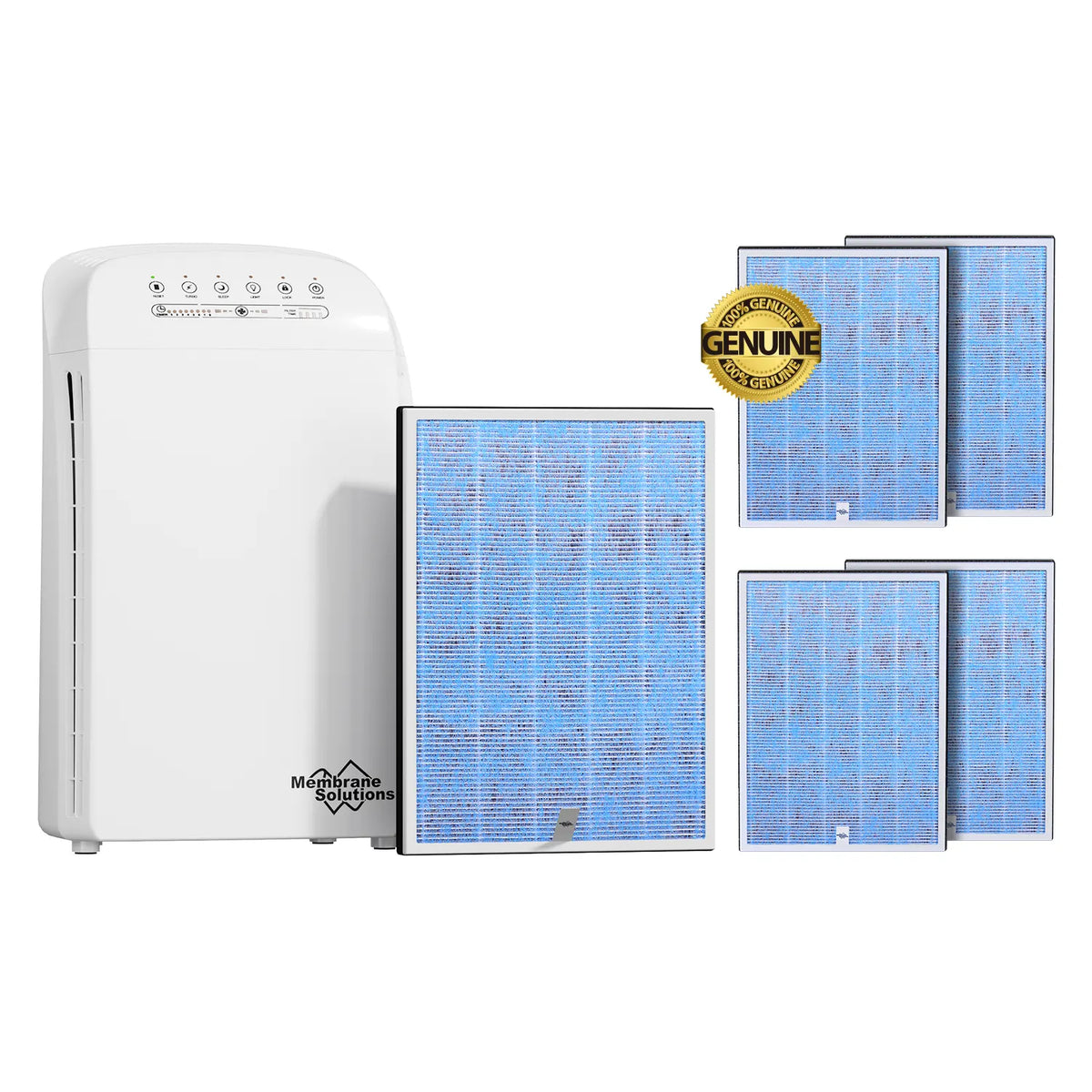 MSA3 Quiet HEPA Air Purifier with 4 Extra Original Filters