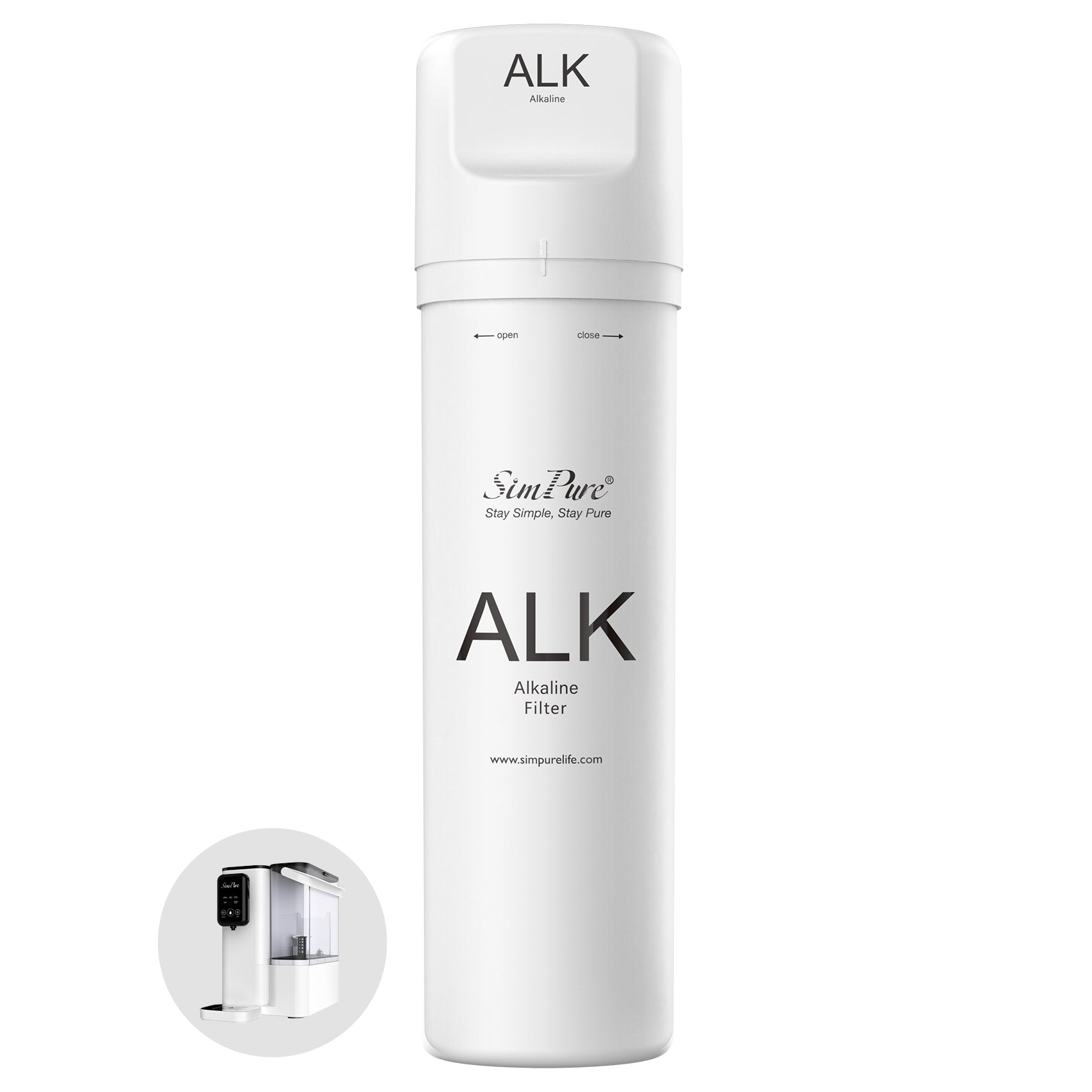 SimPure Y9A Official Authentic Alkaline Filter Replacement Cartridge