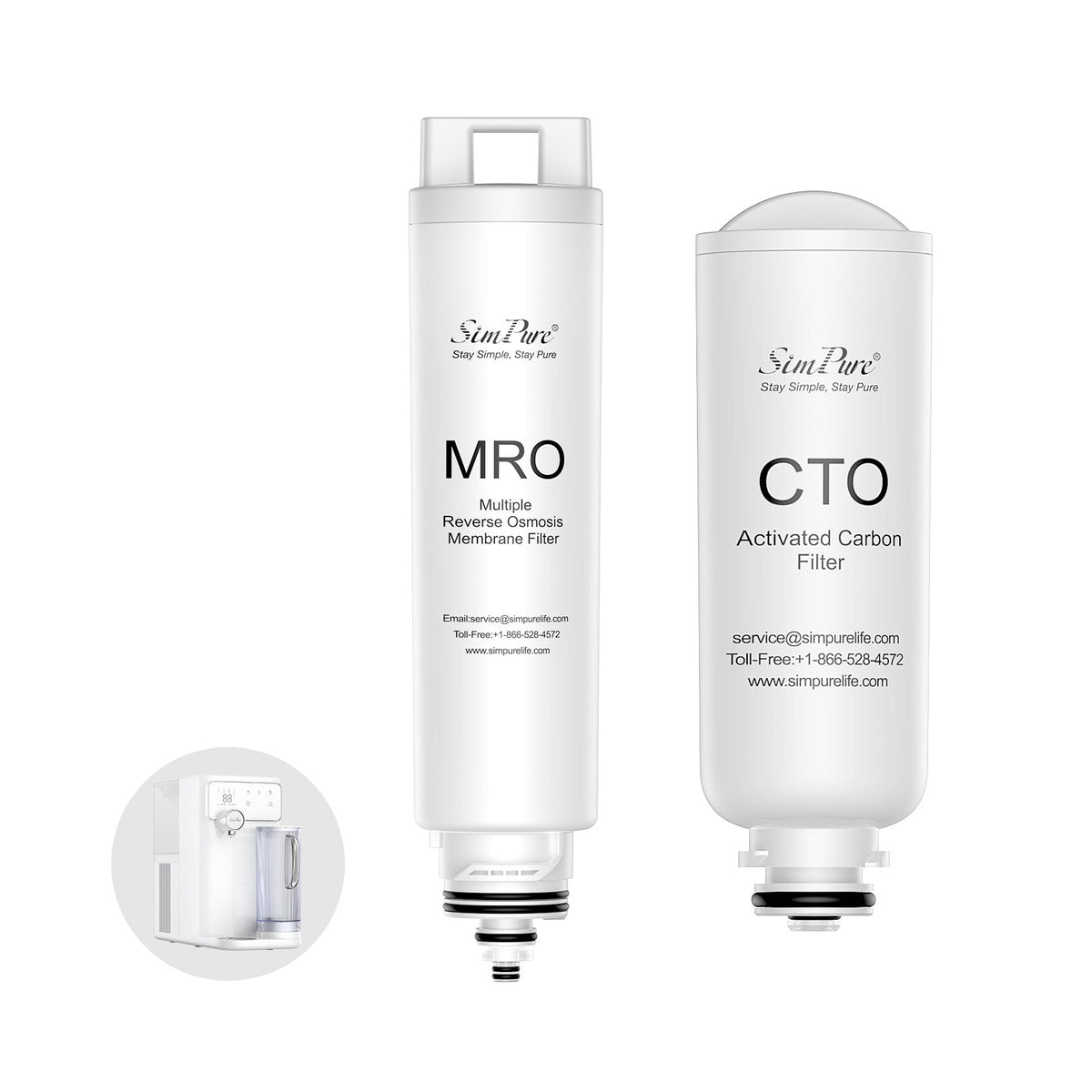 SimPure Y10C/Y10H Official Authentic Filter Replacement Set
