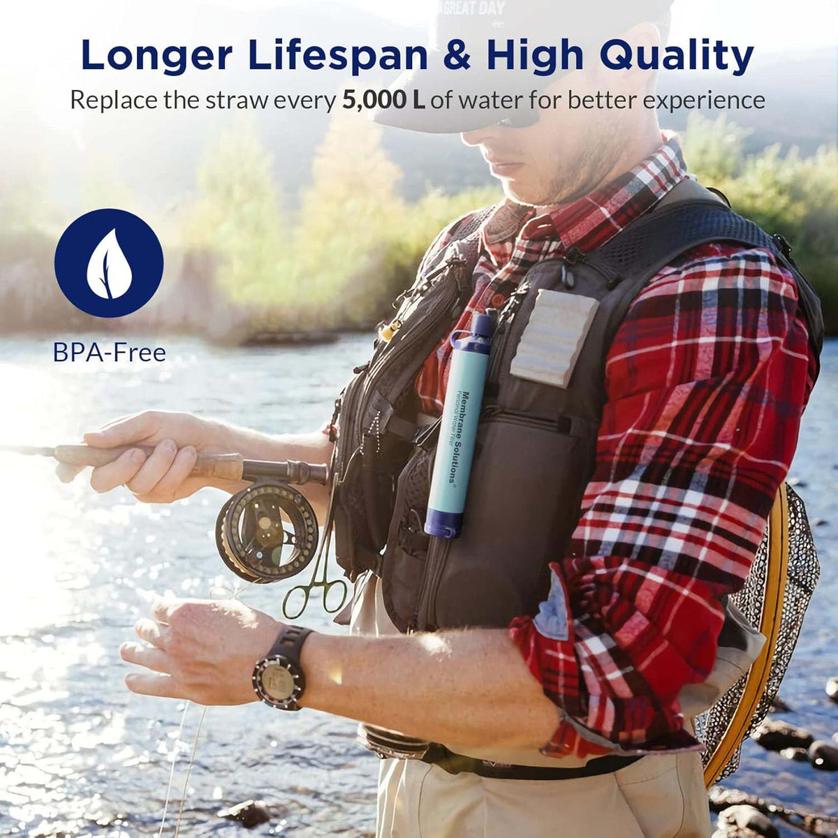 Membrane Solutions S1 Personal Water Filter Straw