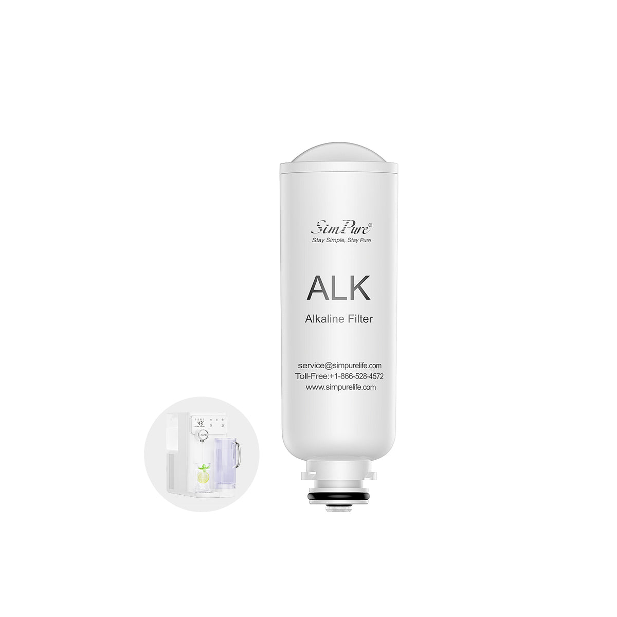 SimPure Y10C/Y10H Official Authentic ALK Filter Replacement Cartridge