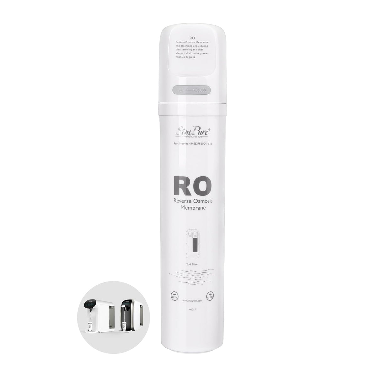 SimPure Y7/Y7P-BW/Y7P-W Official Authentic RO Filter Replacement Cartridge