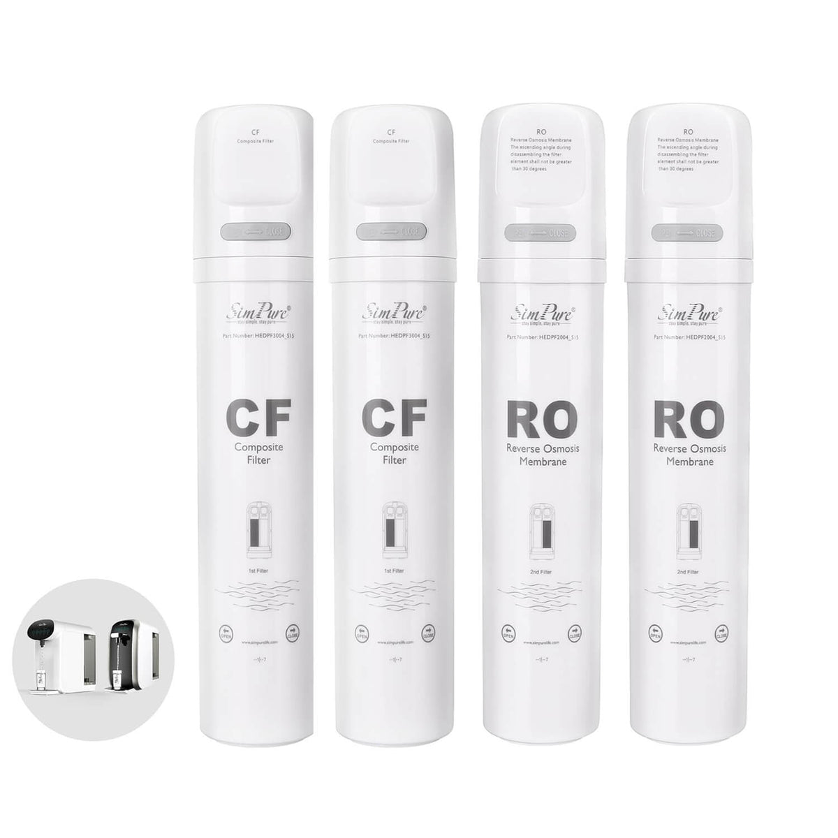SimPure Y7/Y7P-BW/Y7P-W Official Authentic Filter Replacement Kit