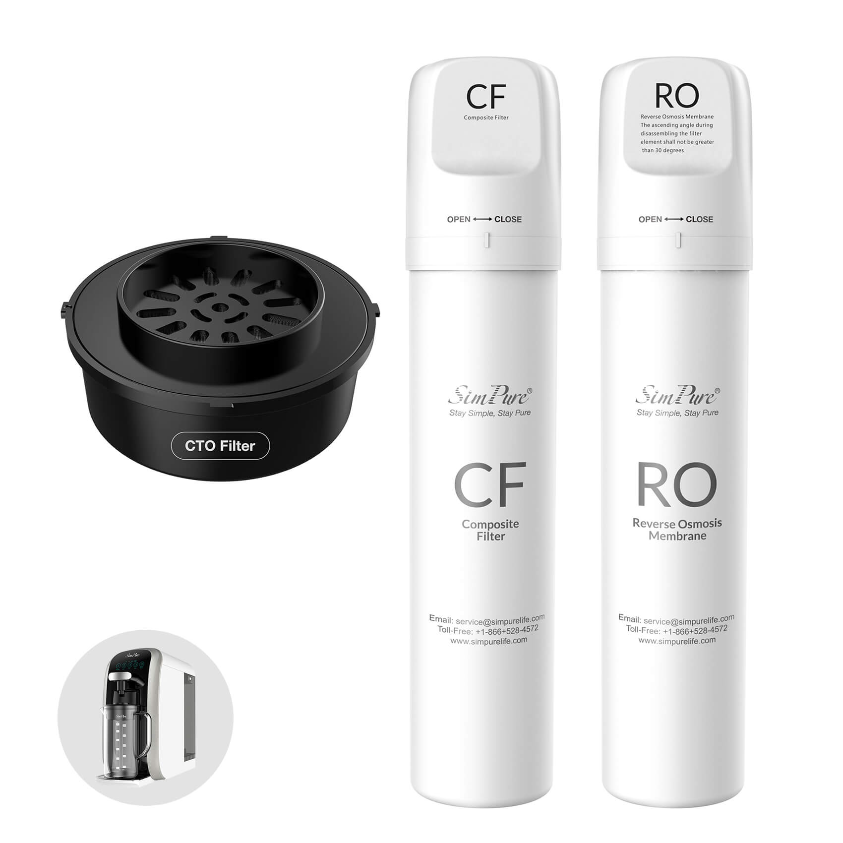 SimPure Y7T-C Official Authentic Filter Replacement Kit