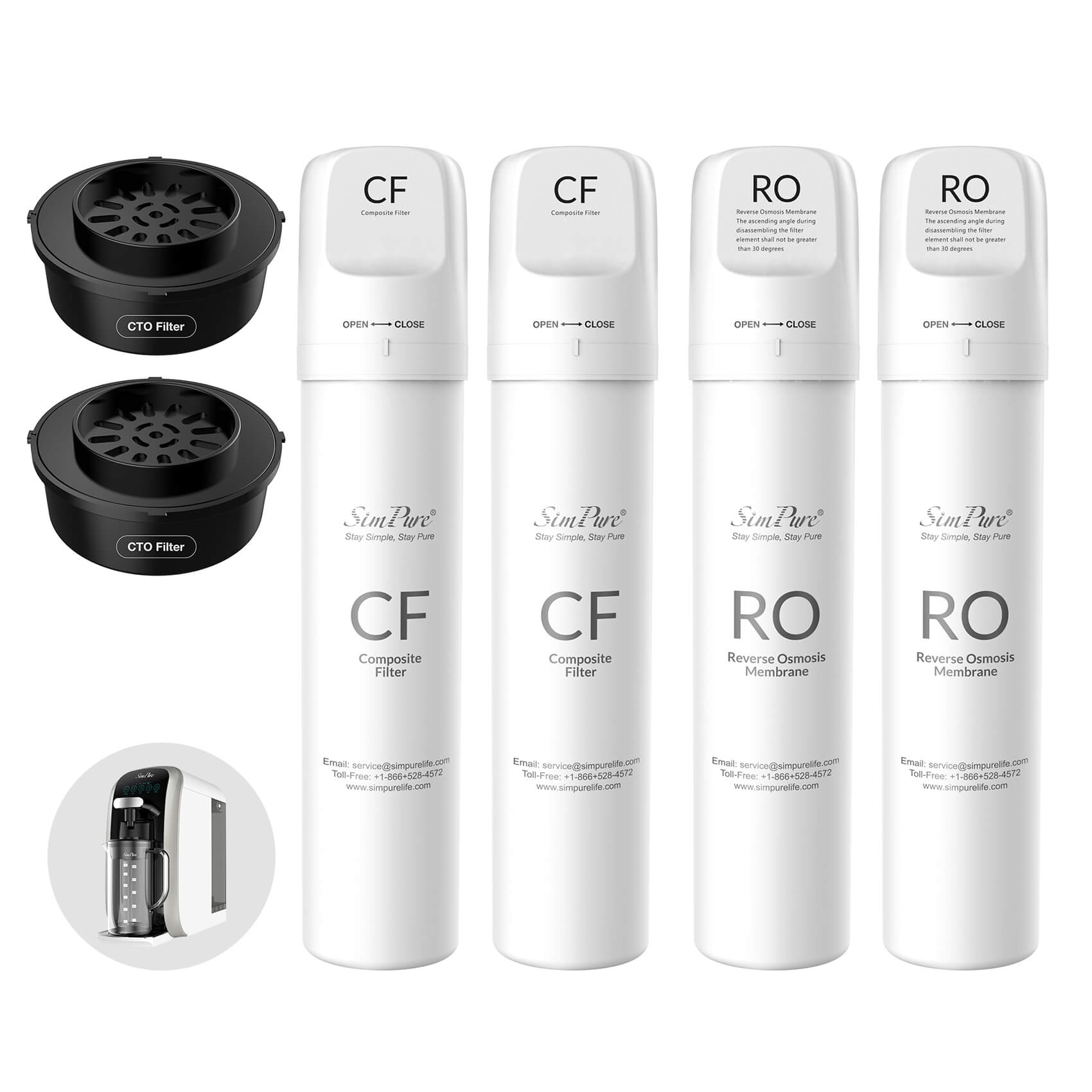 SimPure Y7T-C Official Authentic Filter Replacement Kit