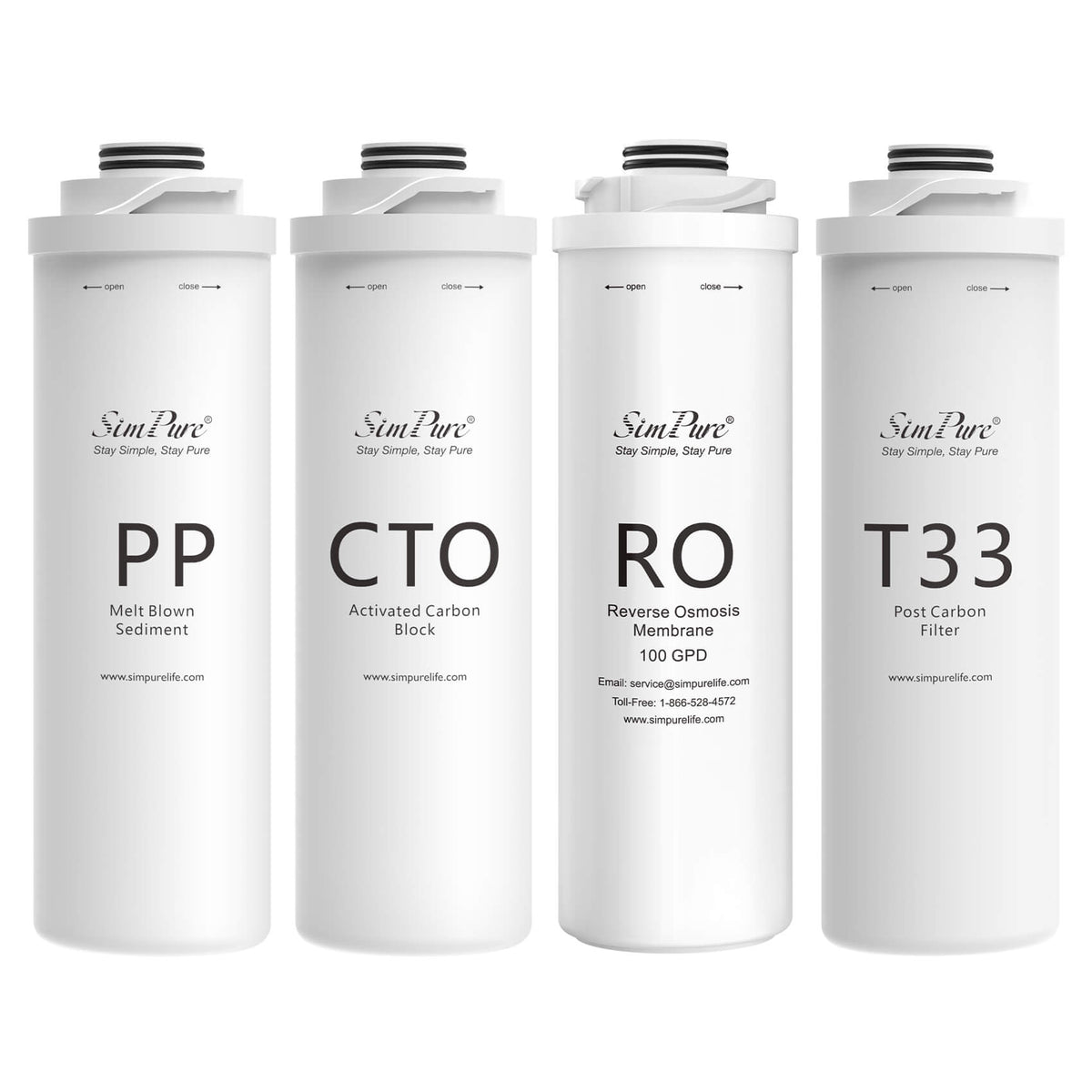 SimPure T1-100 Official Authentic One Set of Replacement Filter (Not applicable to T1-400 series)