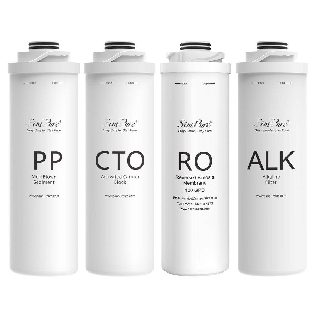 SimPure T1-100ALK Official Authentic One Set of Replacement Filter (Not applicable to T1-400 series)