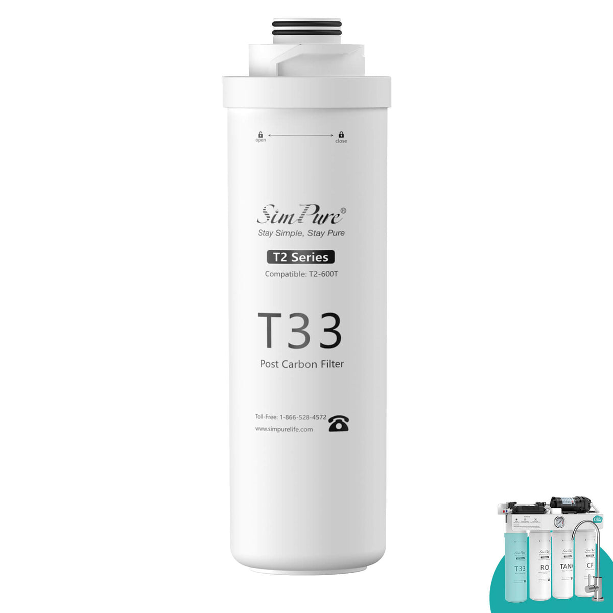 SimPure T2-600T Official Authentic Replacement Filters