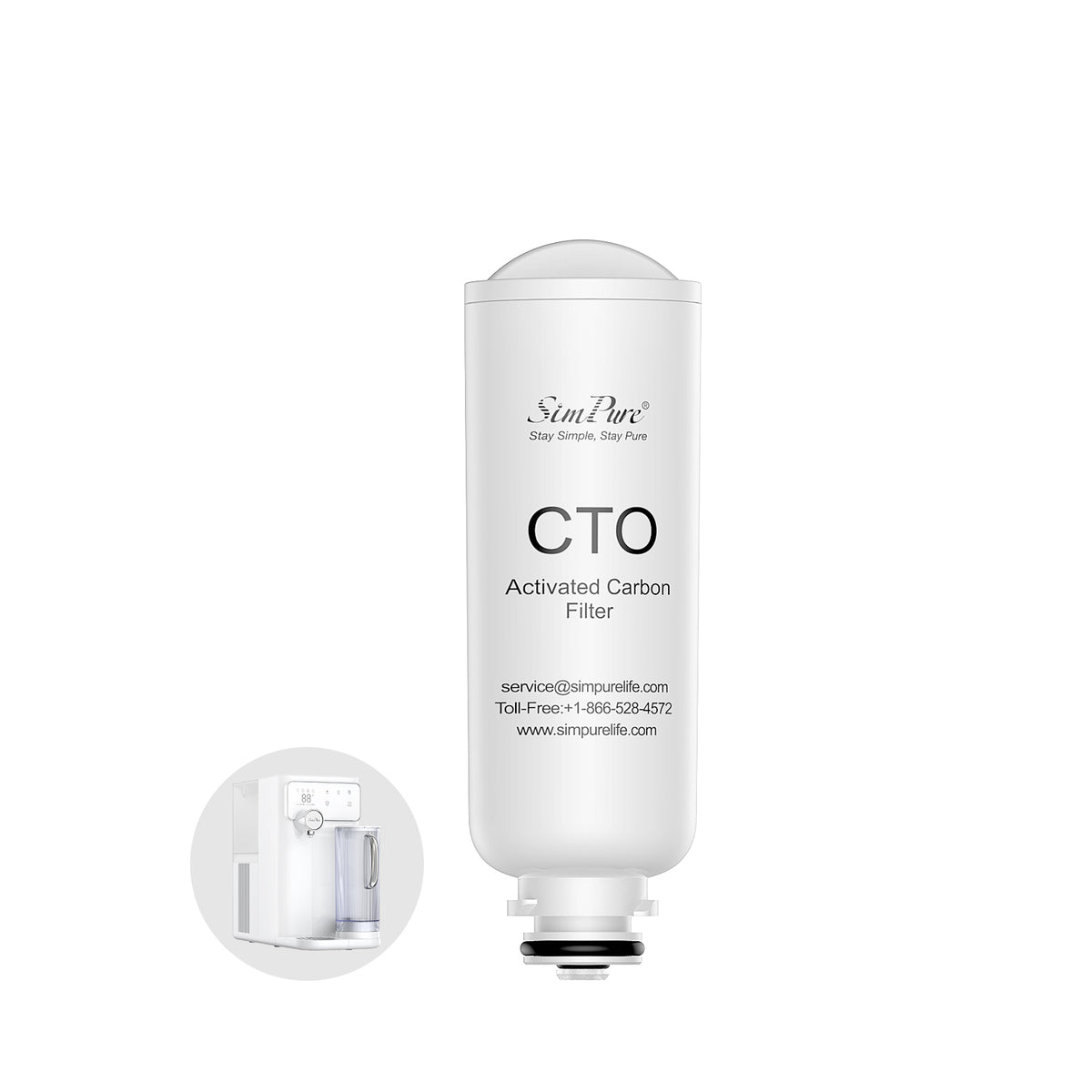 SimPure Y10C/Y10H Official Authentic CTO Filter Replacement Cartridge