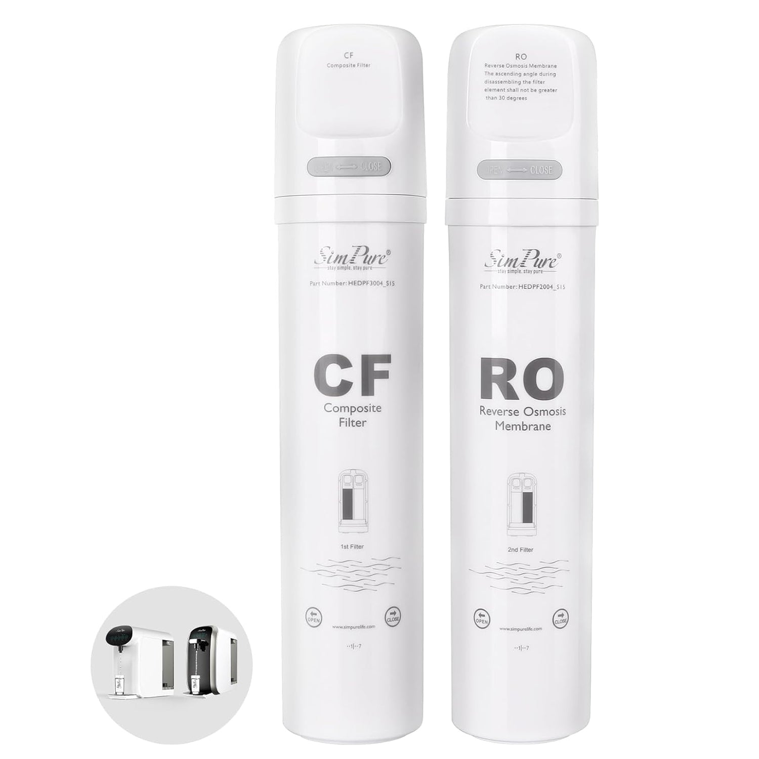 SimPure Y7/Y7P-BW/Y7P-W Official Authentic Filter Replacement Kit